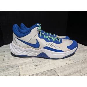 NIKE FLY BY MID 3 Basketball Shoes Mens Size 12 White Blue Sneakers DD9311-102